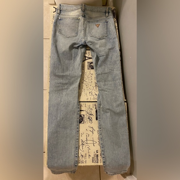 GUESS BLUE DENIM MID RISE SKINNY JEANS - Picture 6 of 7